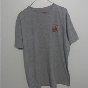 grey outdoor graphic tee oversized